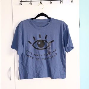 NWT Chemistry Large blue graphic eye t-shirt